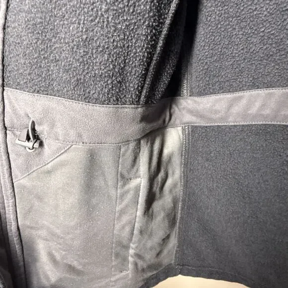 The North Face Indi 2 Women’s Size Medium Hooded Gray Fleece Jacket Full Zip - Picture 12 of 13